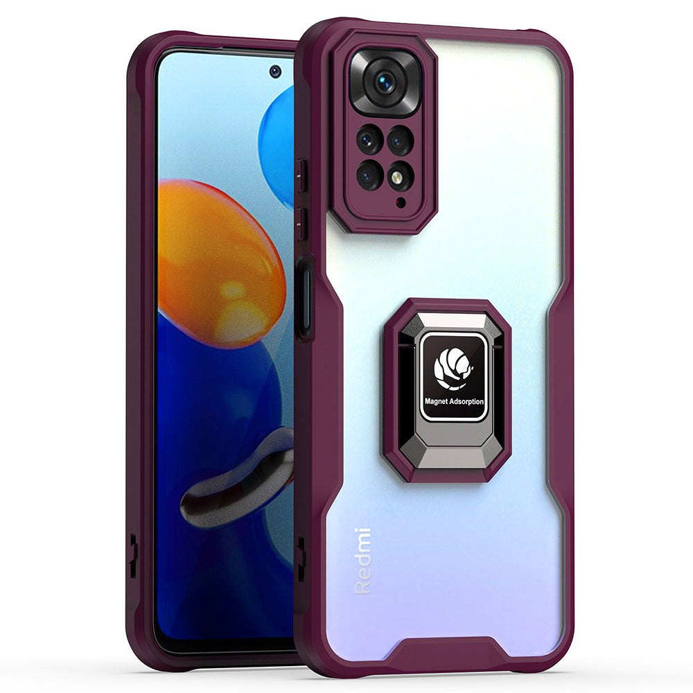 Protective Phone Cover For Xiaomi Redmi Note 11 4G (Qualcomm) Redmi Note 11S 4G Ring Kickstand Soft TPU Acrylic Anti-drop Case Built-in Magnetic Metal Sheet Protective Phone Cover For Xiaomi Redmi Note 11 4G (Qualcomm) Redmi Note 11S 4G Ring Kickstand Soft TPU Acrylic Anti-drop Case Built-in Magnetic Metal Sheet